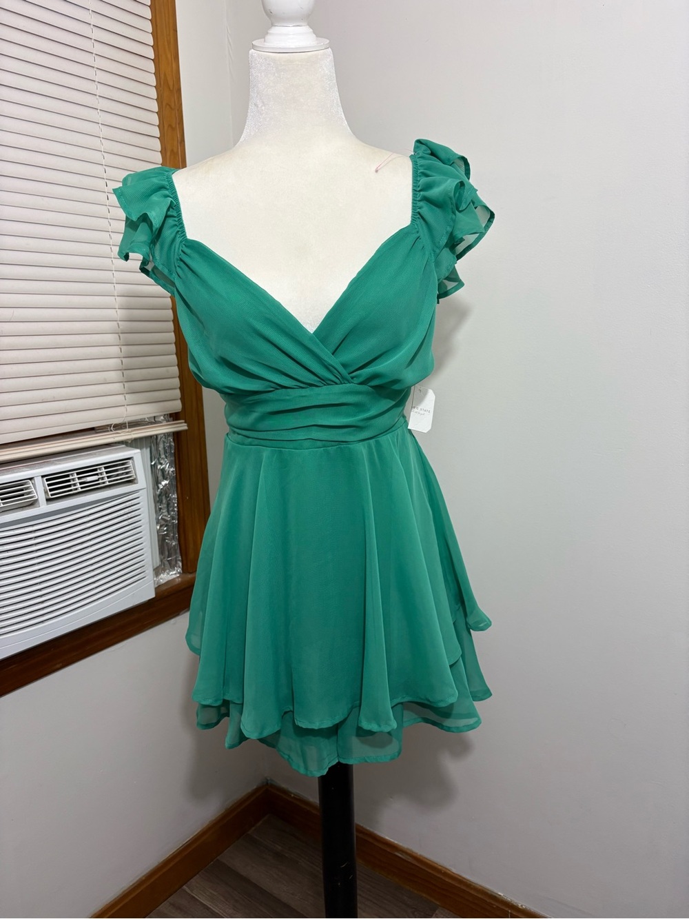 Altar'd State "Lainey" Double-Layered Romper Dress